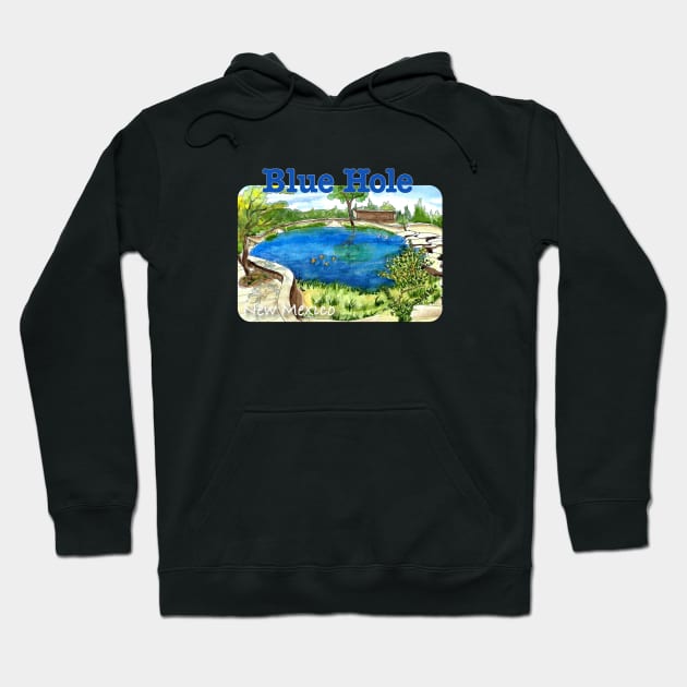 Blue Hole, New Mexico Hoodie by MMcBuck